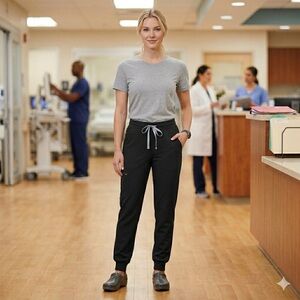 FIGS Black Zamora Jogger Scrub pants XS/P